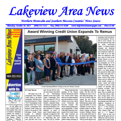 This week's front page.